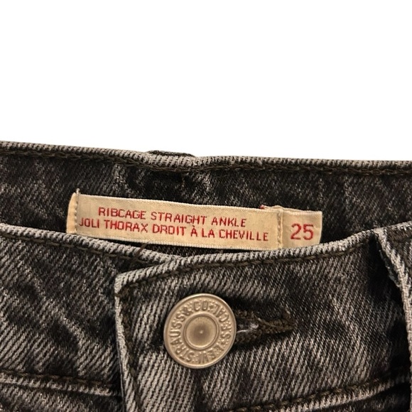Levi's Women's Ribcage Straight Ankle Jeans- Size 25 - Picture 5 of 14